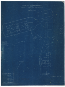 215036 Situatie van de noodbarakken van het Stads- en Academisch Ziekenhuis (Catharijnesingel 101) te Utrecht, met ...